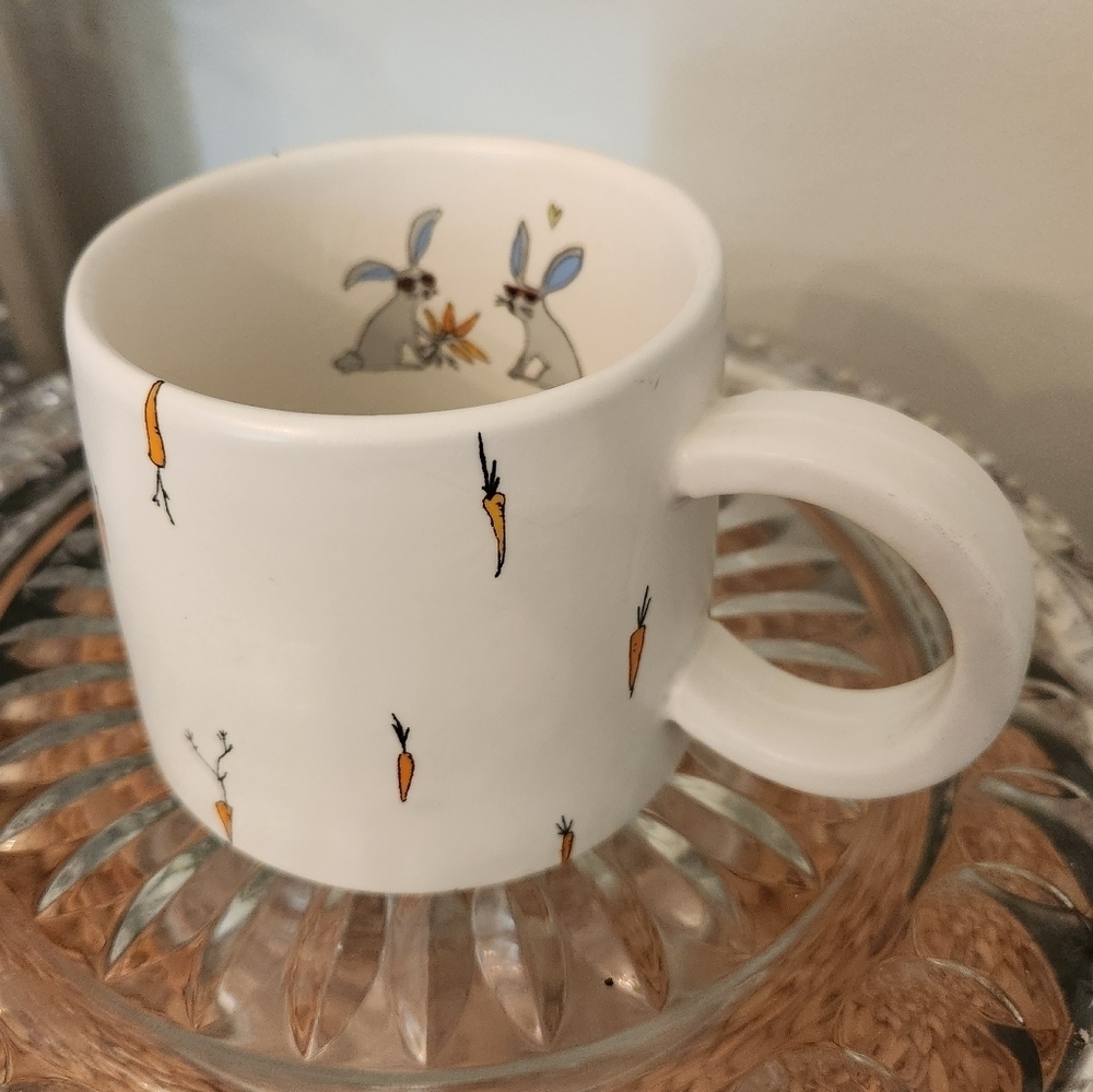 Magenta Jack's Carrots Mug - Discontinued, Adorable Rabbit‎ & Carrot Design